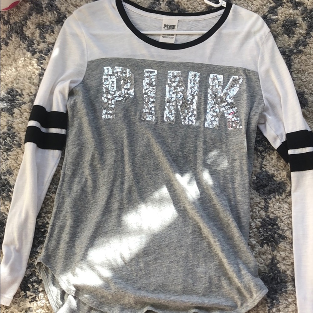 PINK/VS long sleeve shirt with sparkle 💎